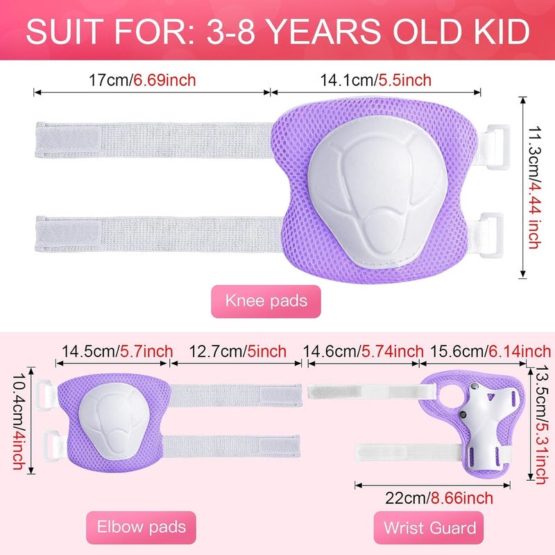 ArgoHome Toddler Kids Bike Helmet Set - Adjustable Cycling Helmet with Knee, Elbow Pads & Wrist Guards Sport Protective Gear Little Kid - Image 5